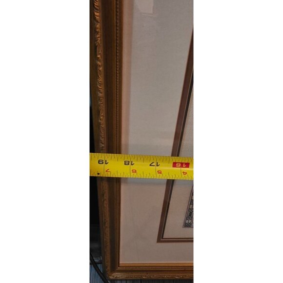 Cross Stitch Handmade Framed Savannah 1733 Alphabet House Design 19x23" Inches - Picture 4 of 6